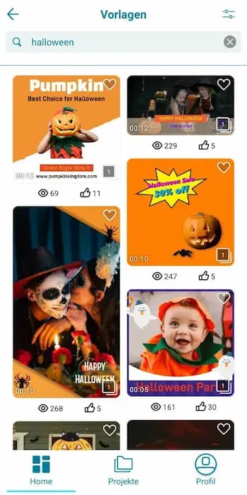 Promeo - Halloween-Einladungen mit anpassbaren Vorlagen erstellen